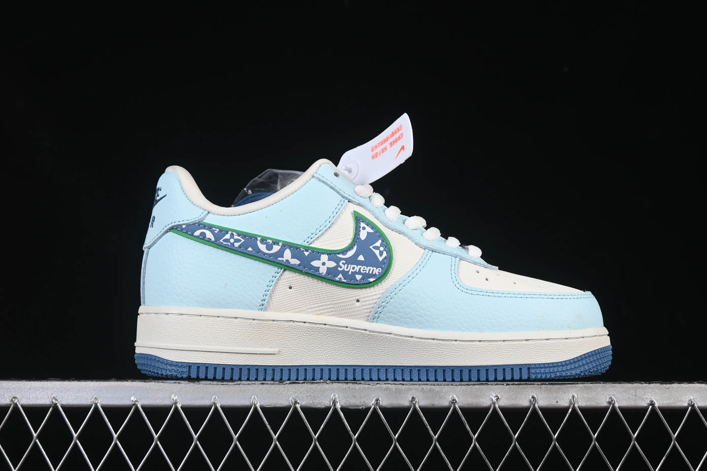 All categories Nk Air Force 1 Air Force series Nk Air Force 1 Low Air Force low-top Nike Air Force 1'07 Low LV joint white and blue Air Force 1 low-top casual sneakers YF9511-809